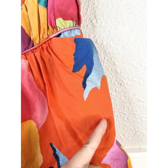 FARM Rio Ombré Chita Romper Floral Vacation Tropical Cruise Resortwear Small - Picture 5 of 16